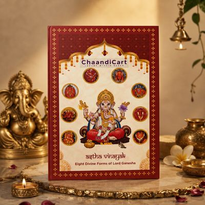 Asthavinayak 8gm 999 silver coin Gift Hamper with 8 coins set 